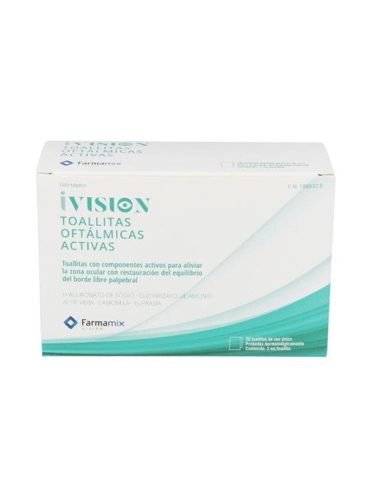 Ivision 20 toallitas activas farmamix