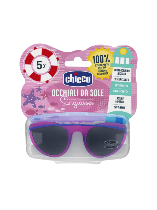 Chicco gafas de sol azul y rosa 5 años