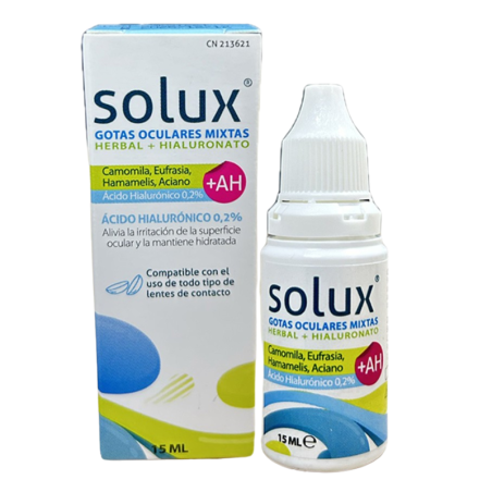 Solux gotas oculares mixtas 15ml