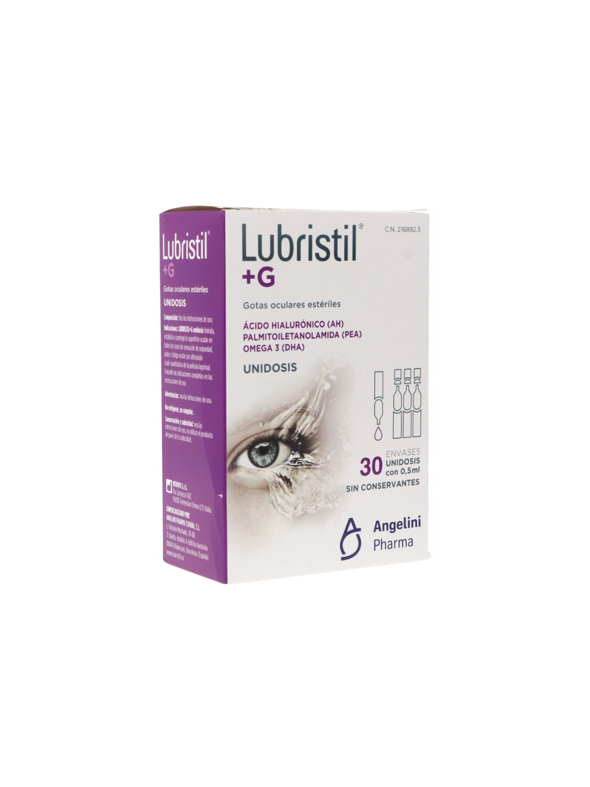 LUBRISTIL +G 30 ENVASES UNIDOSIS 0,5 ML