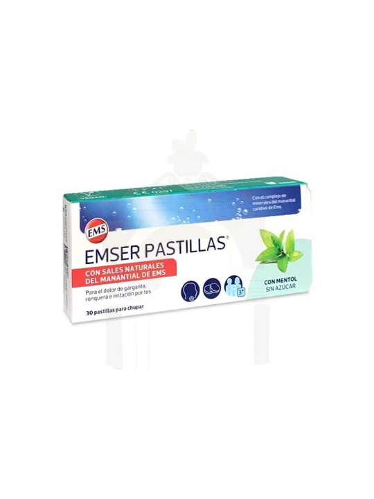 Emser con Mentol Sin Azúcar 30 Pastillas Para Chupar