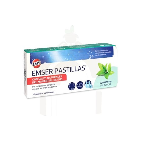 Emser con Mentol Sin Azúcar 30 Pastillas Para Chupar