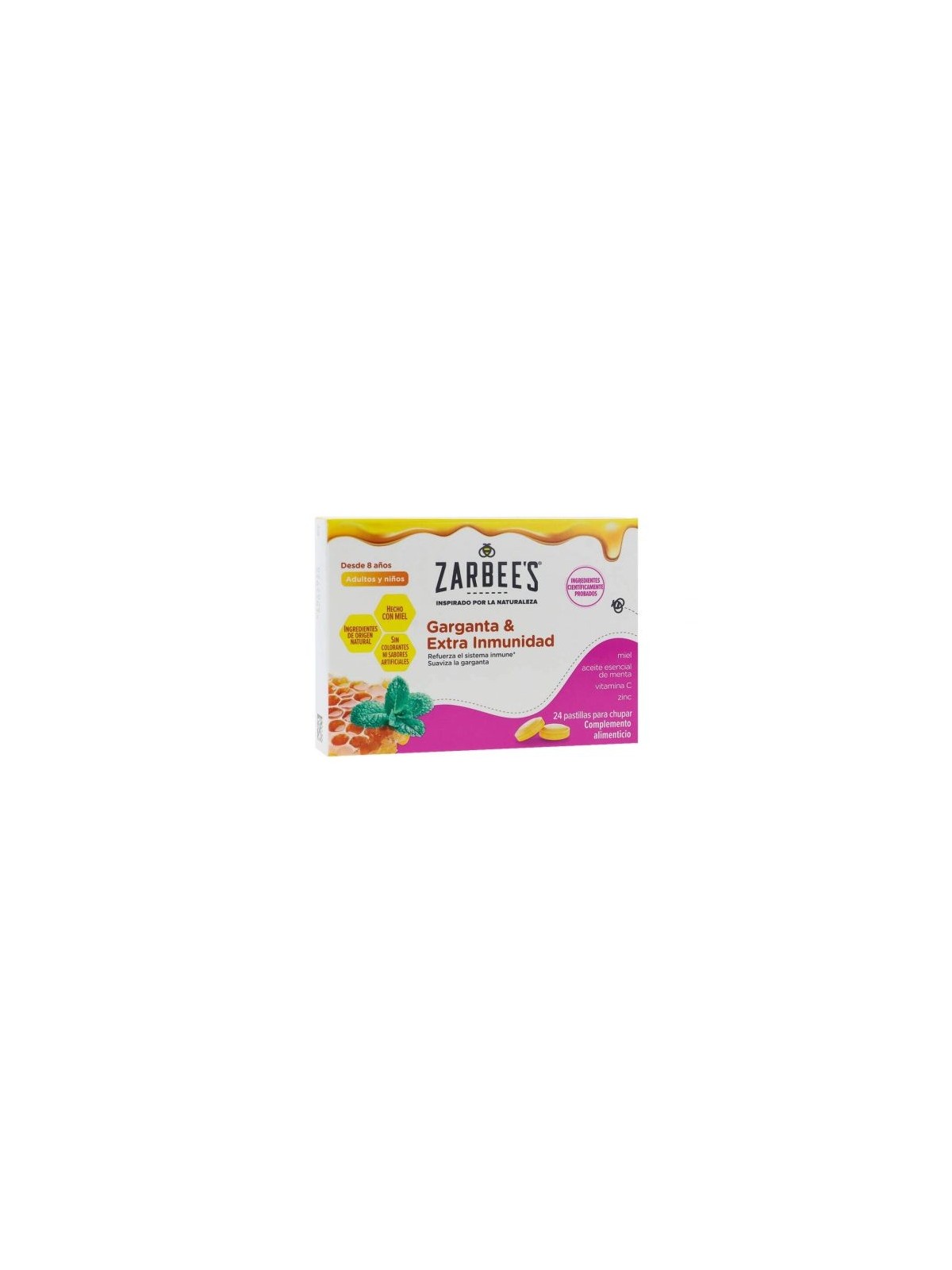 Zarbees Garganta Y Extra Inmunidad 24 Pastillas Para Chupar