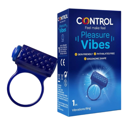 Control estimulador pleasure vibes anillo vibrador