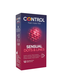 Control preservativos sensual dots & lines 12u