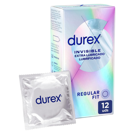 Durex invisible extra fino extra lubricado 12 uds