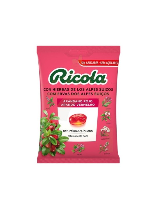 Ricola Caramelos Arándano Rojo bolsa 70 gr