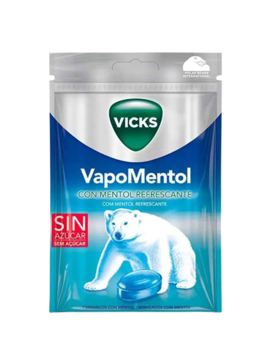 Vicks caramelos vapo mentol bolsa 72g