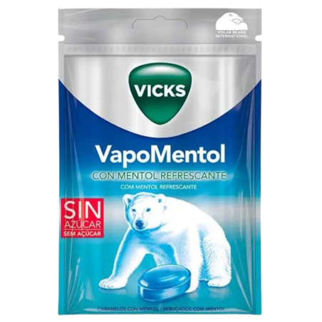 Vicks caramelos vapo mentol bolsa 72g