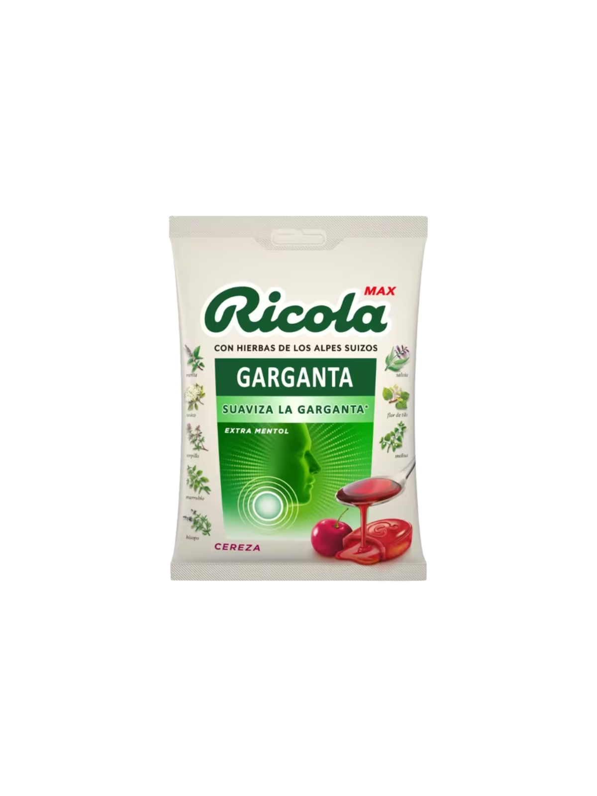 Ricola bolsa sabor cereza