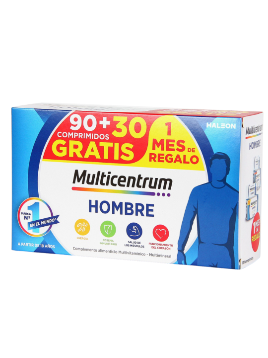 Multicentrum hombre 90 comprimidos + 30 comprimidos pack