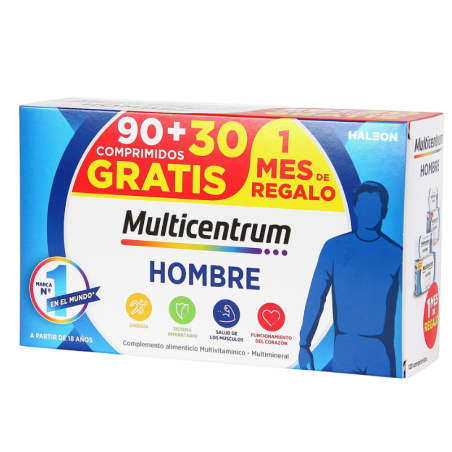 Multicentrum hombre 90 comprimidos + 30 comprimidos pack