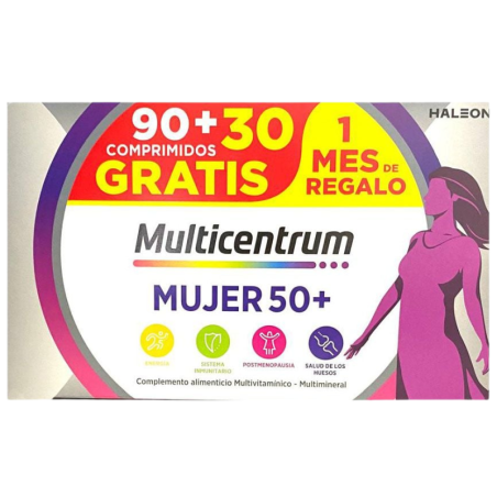 MULTICENTRUM MUJER 50+  90+30 COMPRIMIDOS PACK