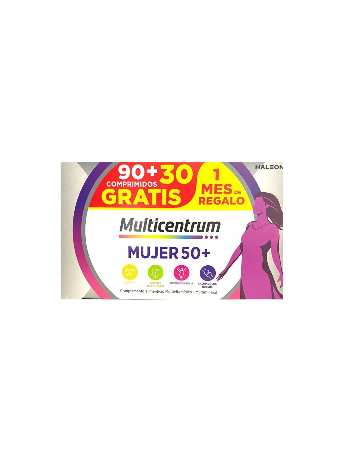 MULTICENTRUM MUJER 50+  90+30 COMPRIMIDOS PACK
