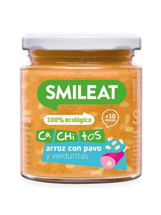 Smileat cachitos arroz, pavo y verduras 230 gr