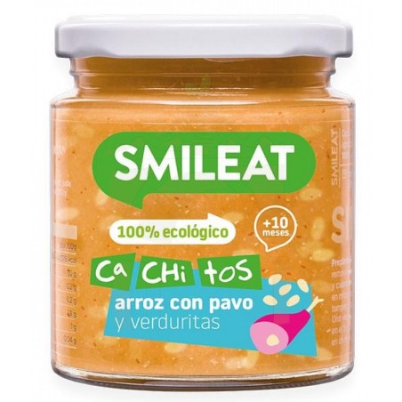 Smileat cachitos arroz, pavo y verduras 230 gr