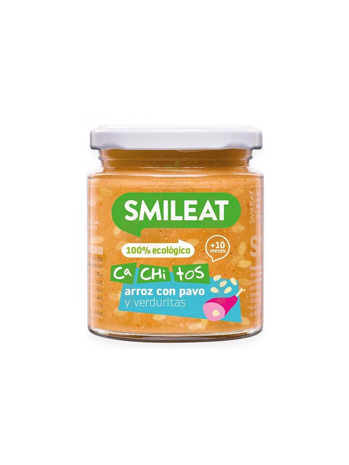 Smileat cachitos arroz, pavo y verduras 230 gr