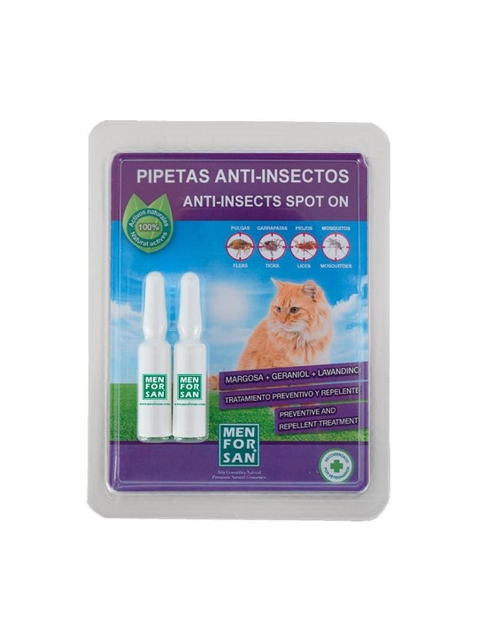 Menforsan pipetas Anti Insectos para gatos 2 uds