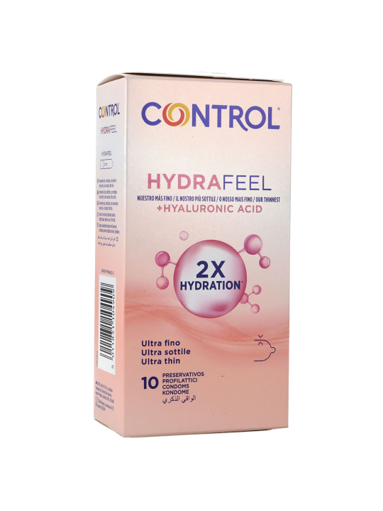 Control Hydrafeel Preservativos Ultrafinos con Ácido Hialurónico 10 Uds