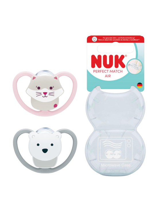 Nuk chupete perfect match air 6-18 meses 2 unidades