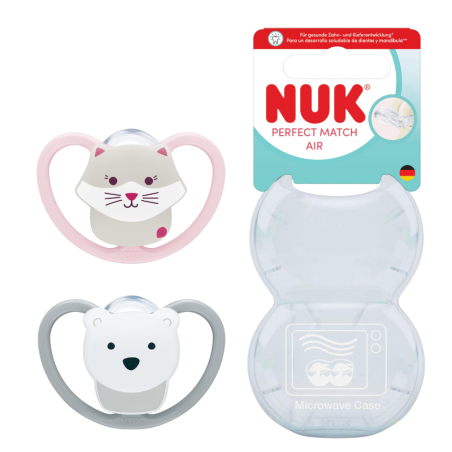 Nuk chupete perfect match air 6-18 meses 2 unidades