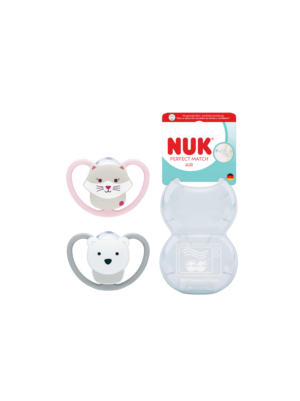 Nuk chupete perfect match air 6-18 meses 2 unidades