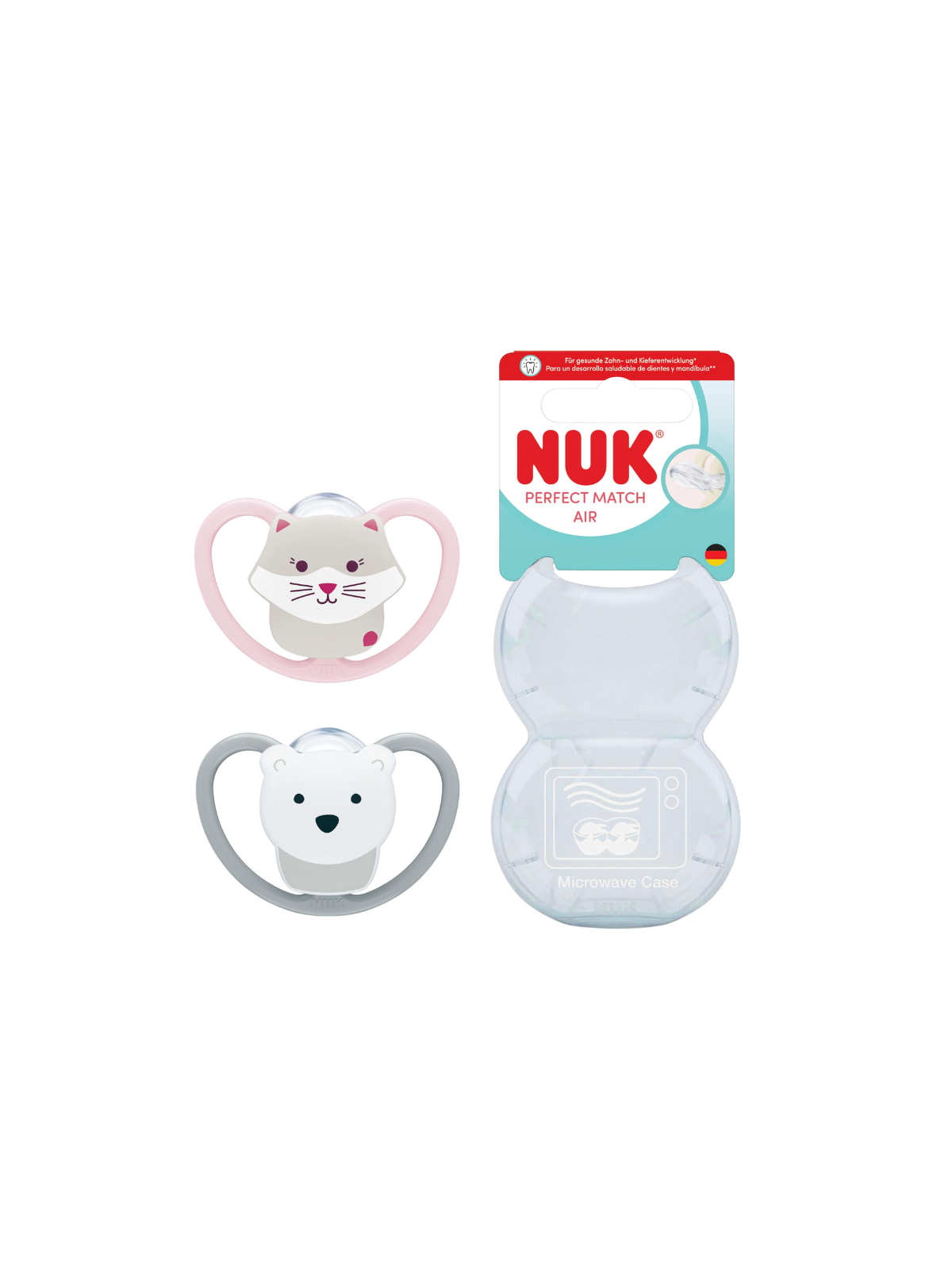Nuk chupete silicona perfect match air 18 - 36 meses 2 unidades
