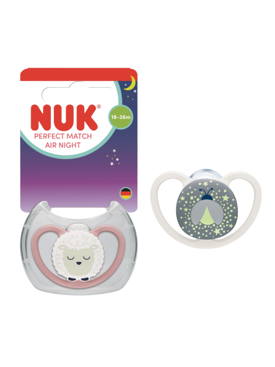 Nuk chupete perfect match air night 6-18meses 1 unidad