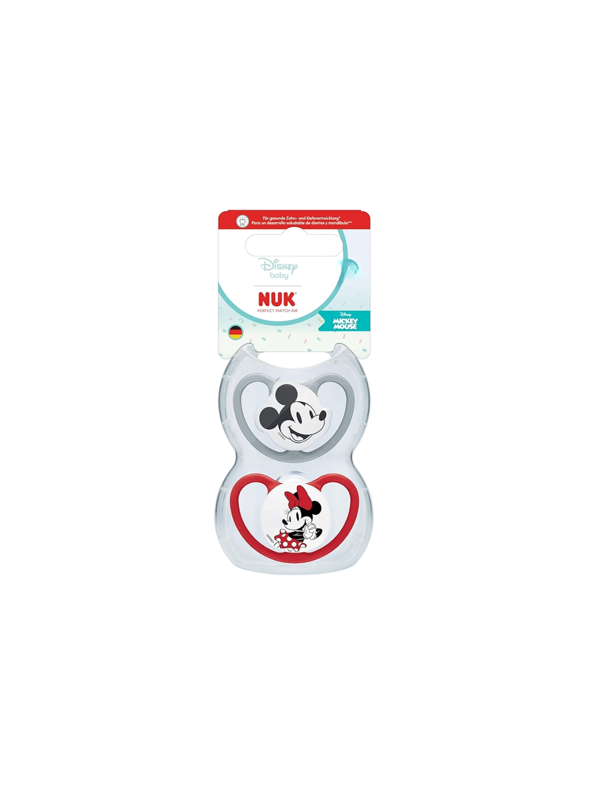 Nuk chupete silicona perfect match air mickey/minnie 0 - 6 meses 2 unidades