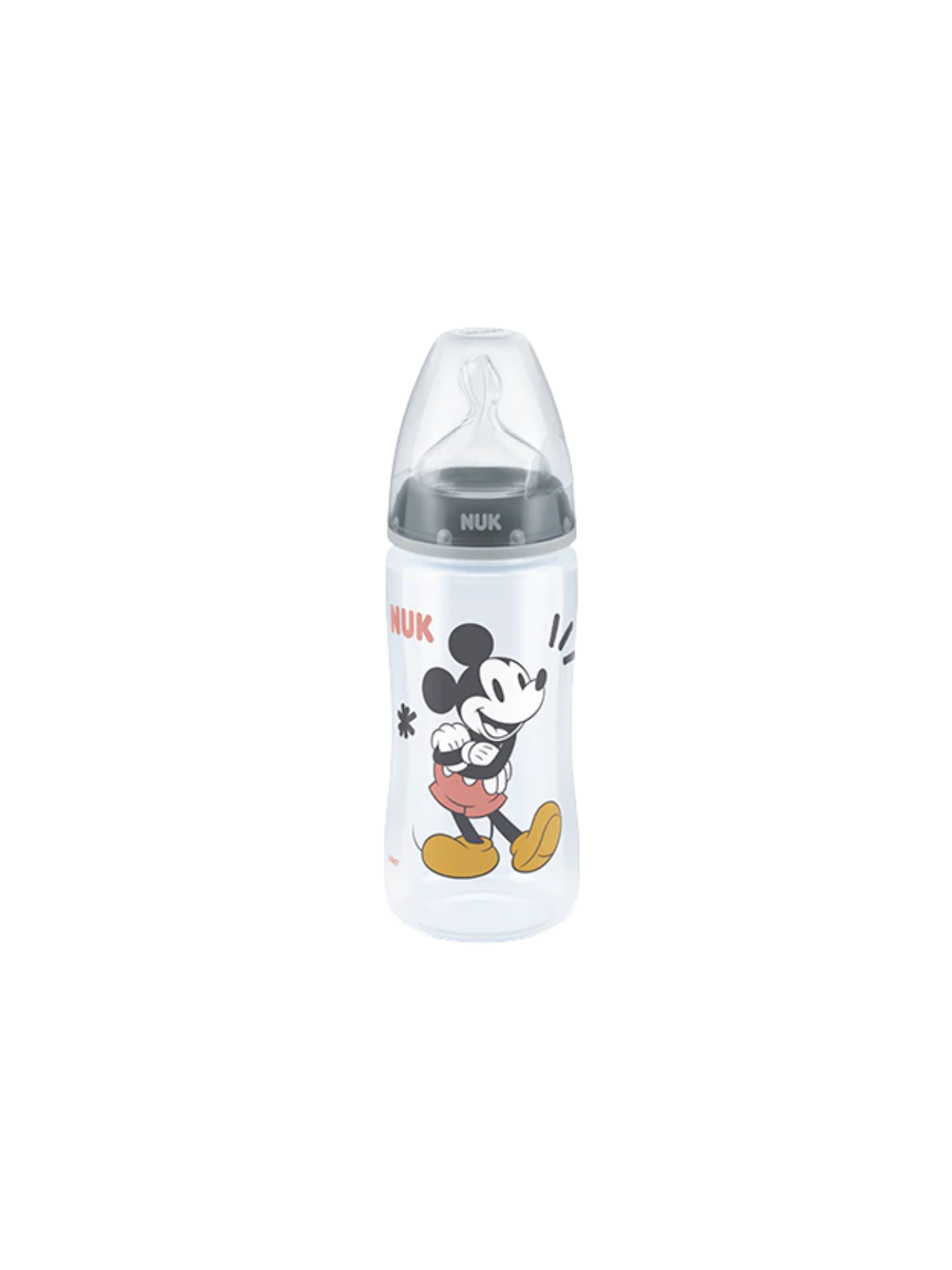Nuk Biberon silicona flow control Mickey 6-18 meses 300ml