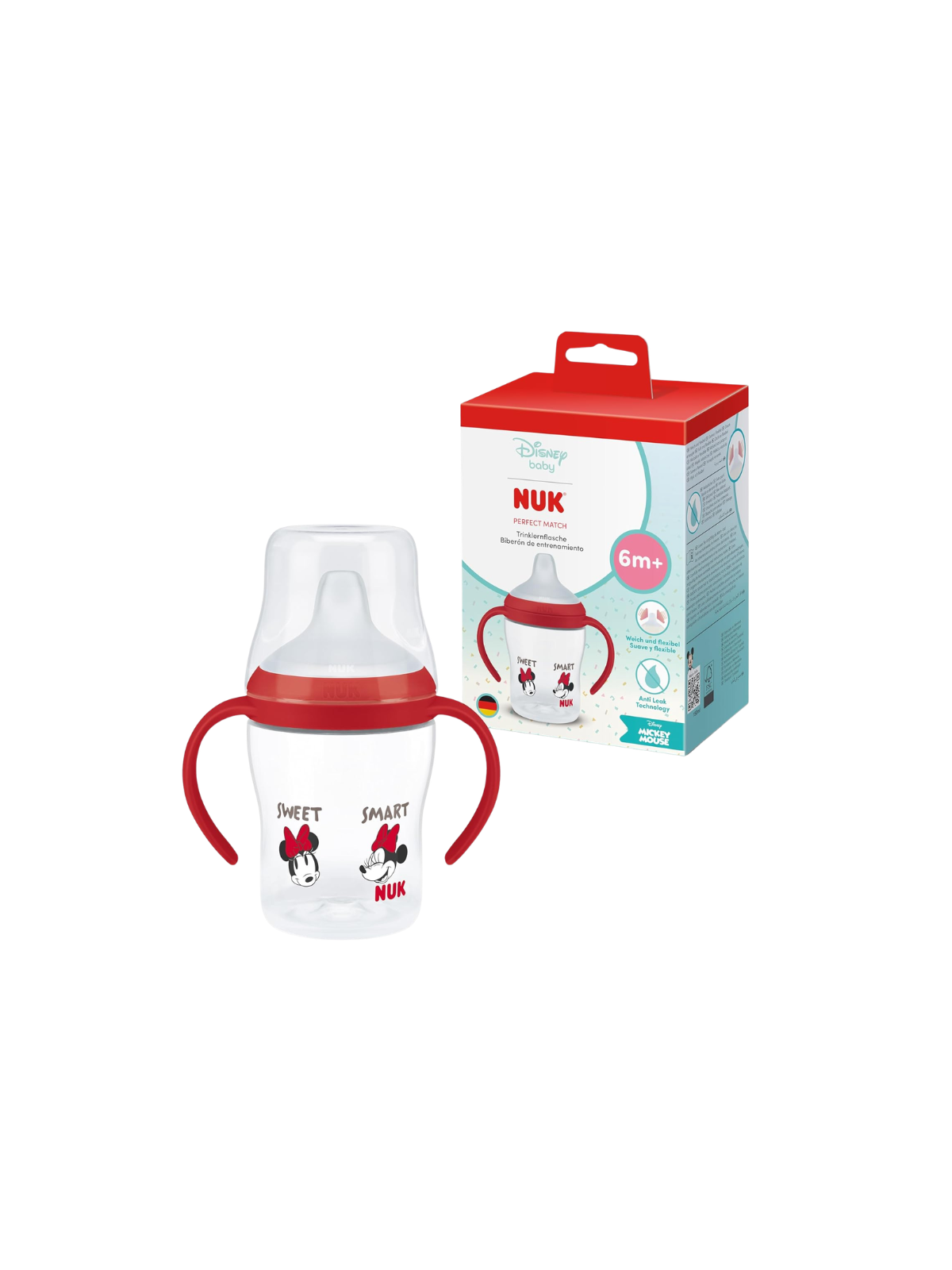 Nuk perfect match biberón de entrenamiento Minnie 6m+