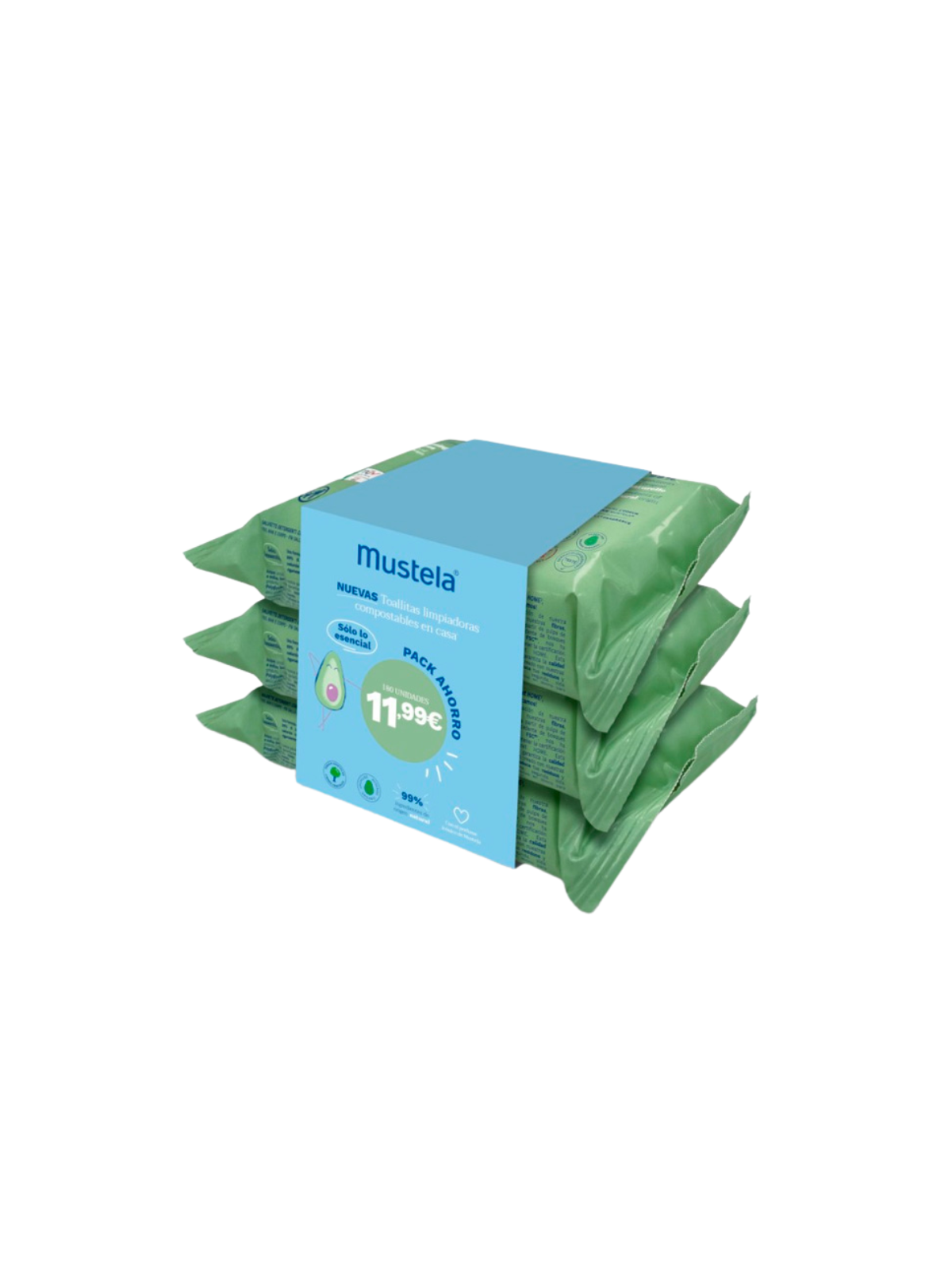 Mustela pack ahorro toallitas ecológicas