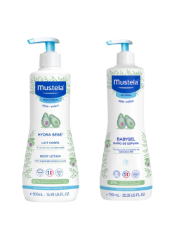 Mustela pack hydra bebe 500 ml + babygel 750 ml