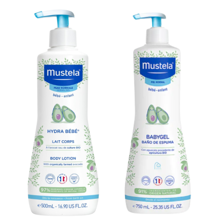 Mustela pack hydra bebe 500 ml + babygel 750 ml