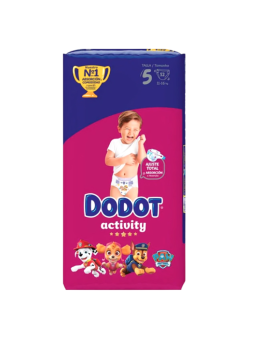Dodot activity talla 5 11-16 kg 52 u