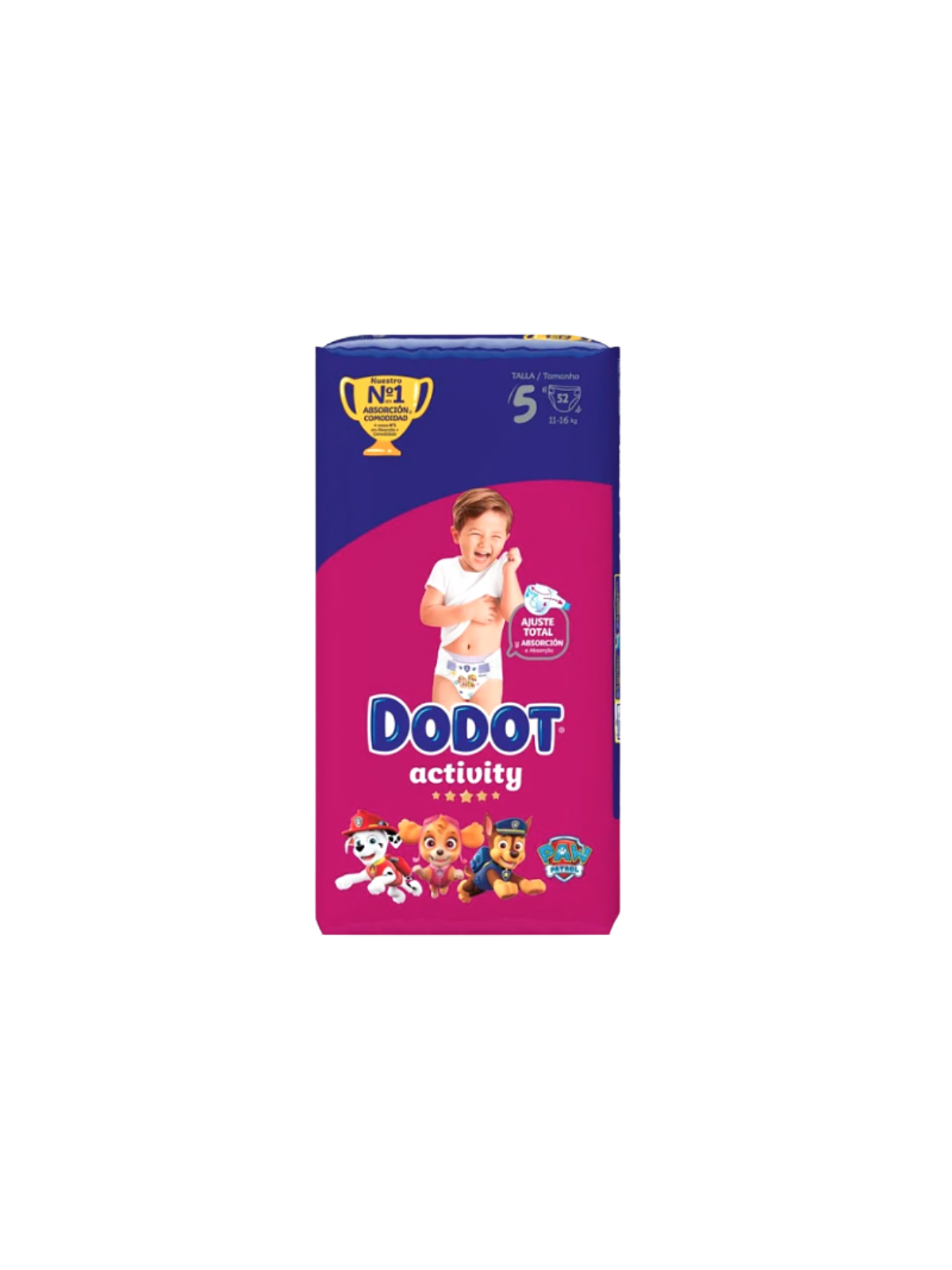 Dodot activity talla 5 11-16 kg 52 u