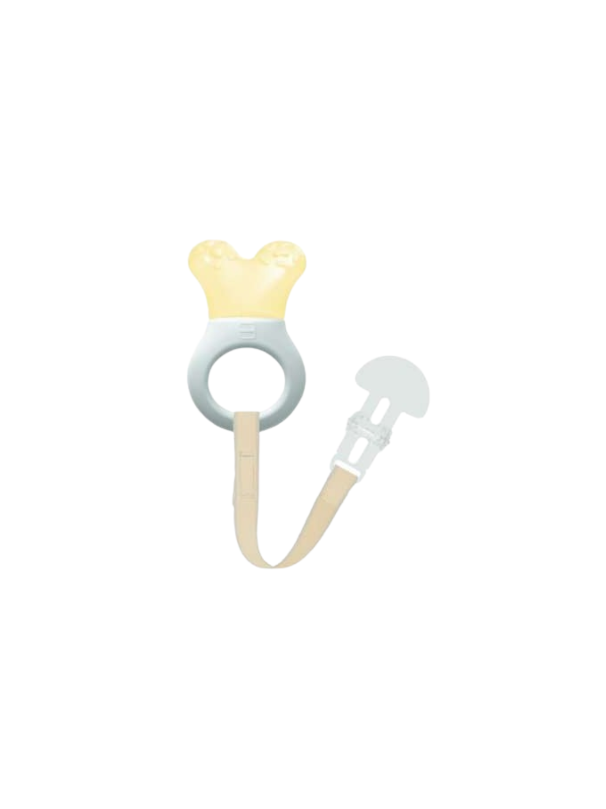 MAM mordedor cooler refrescante con broche +2 meses amarillo