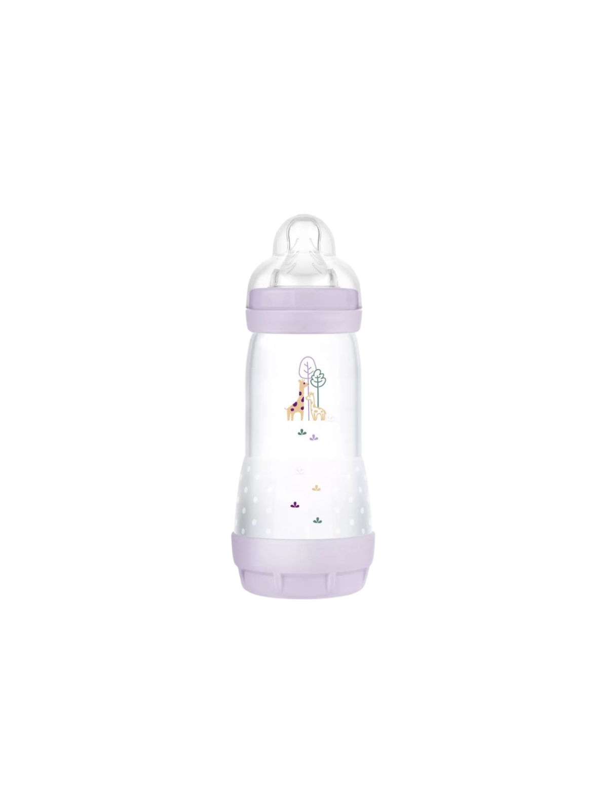 Mam Biberón anticólico easy start +4 meses matt-r 320 ml lila