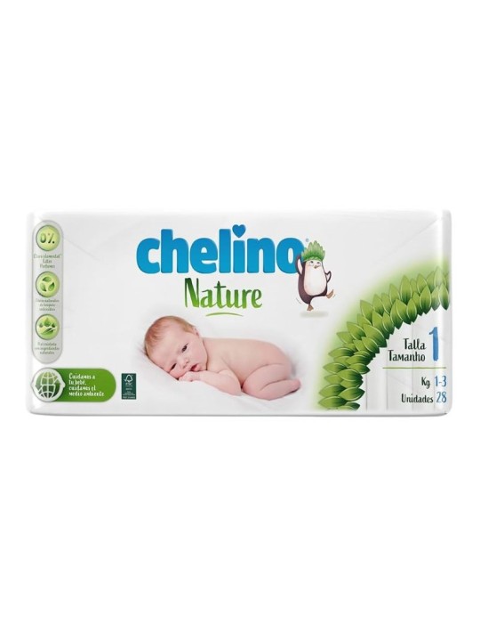 Chelino nature pañales talla 1 1 a 3 kg