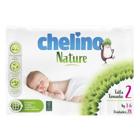Chelino nature pañales talla 2 3-6 kg