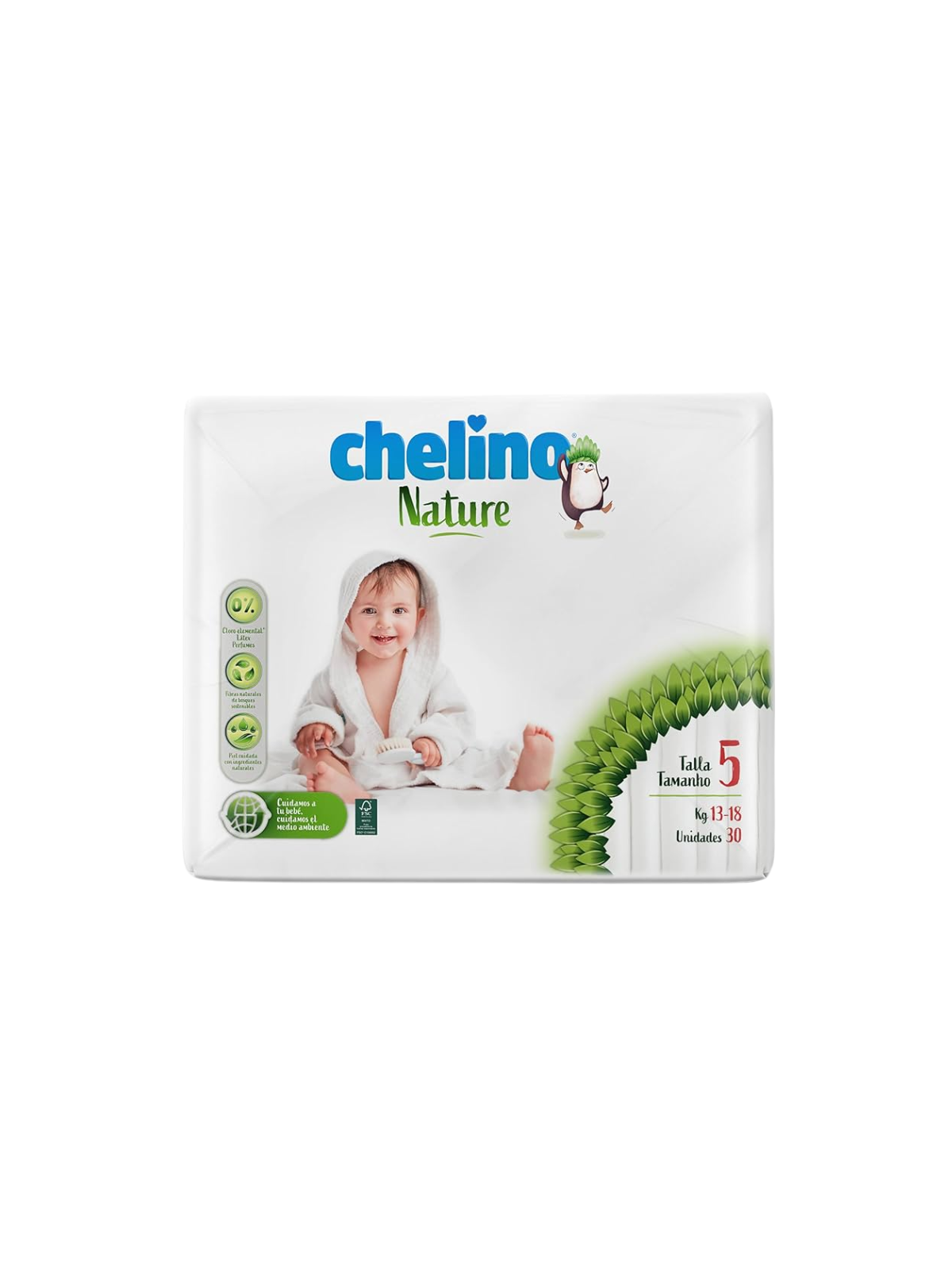 Chelino nature pañales talla 5 13 a 18 kg