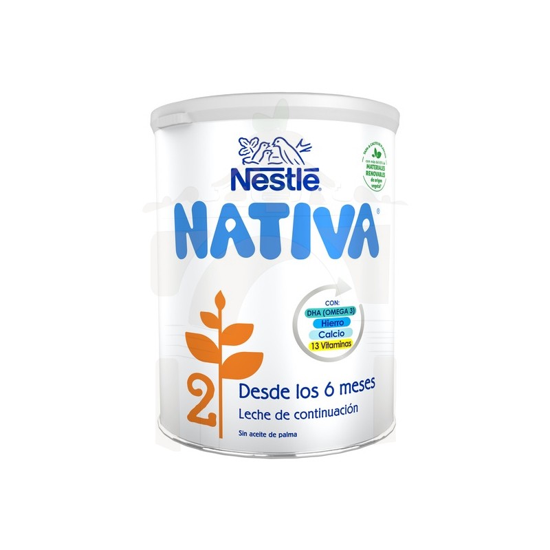 Nativa Nestlé Preparado lácteo infantil de crecimiento desde 1 año en polvo  3 Pack de 2 latas de 800 g