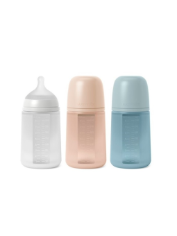 Suavinex Biberon silicona soft colour + 3 meses 1 unidad 240 ml