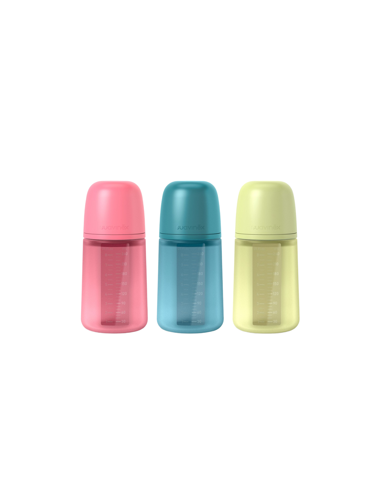 Suavinex Biberon silicona intense colour + 3 meses 1 unidad 240 ml
