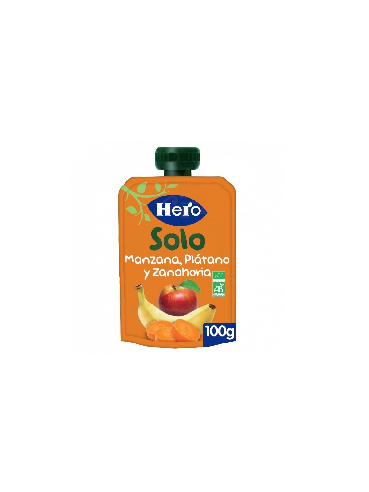 Hero Baby Solo Bolsita Manzana Plátano y Zanahoria 100 gr