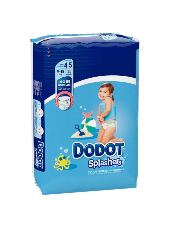 Dodot Splashers Pañales Bañadores Desechables Talla 4 - 5 / 9 - 15 kilos 11 unidades