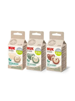 Nuk nature chupete silicona 18-36m 2 unidades