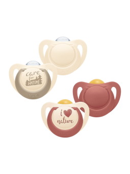 Nuk nature chupete silicona 18-36m 2 unidades