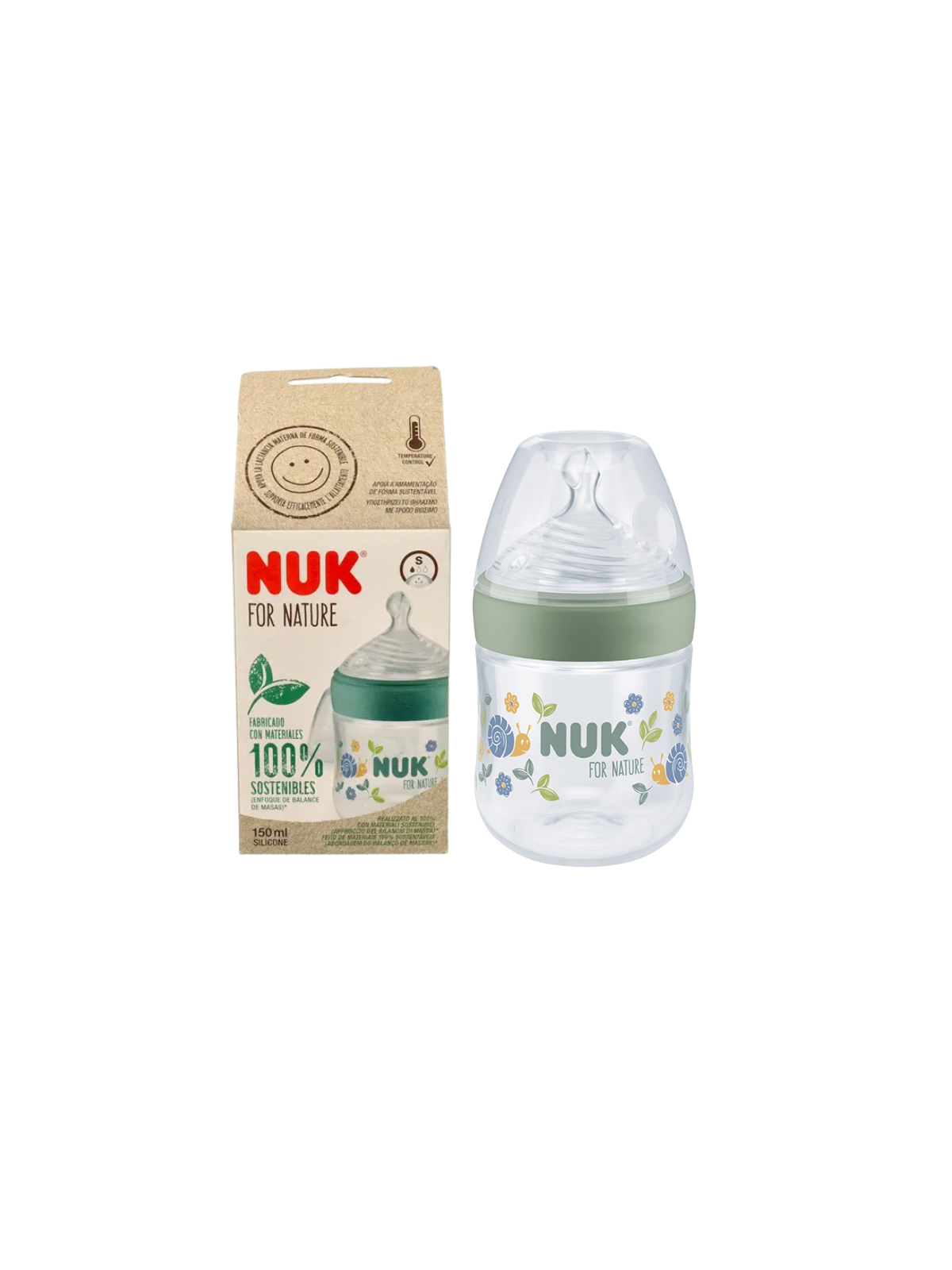 Nuk nature Biberón silicona talla S 150ml