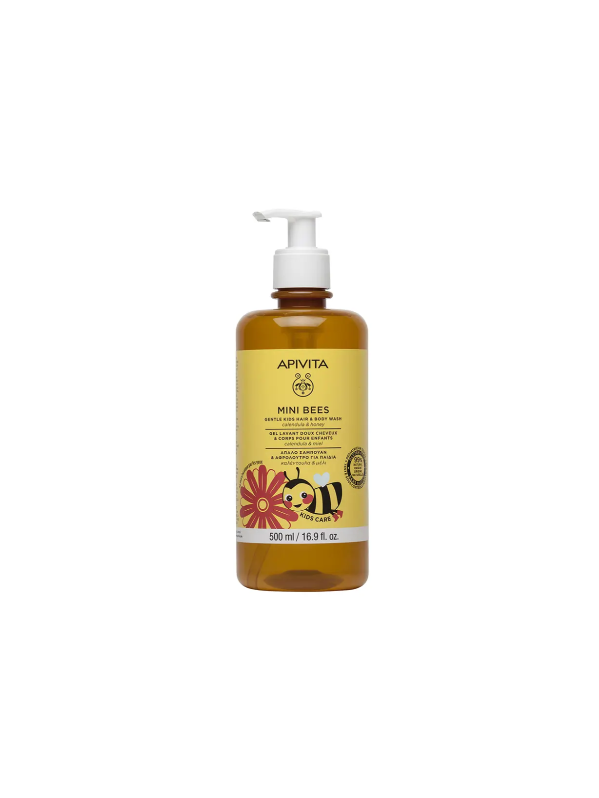 Apivita gel y champú infantil caléndula y miel 500 ml